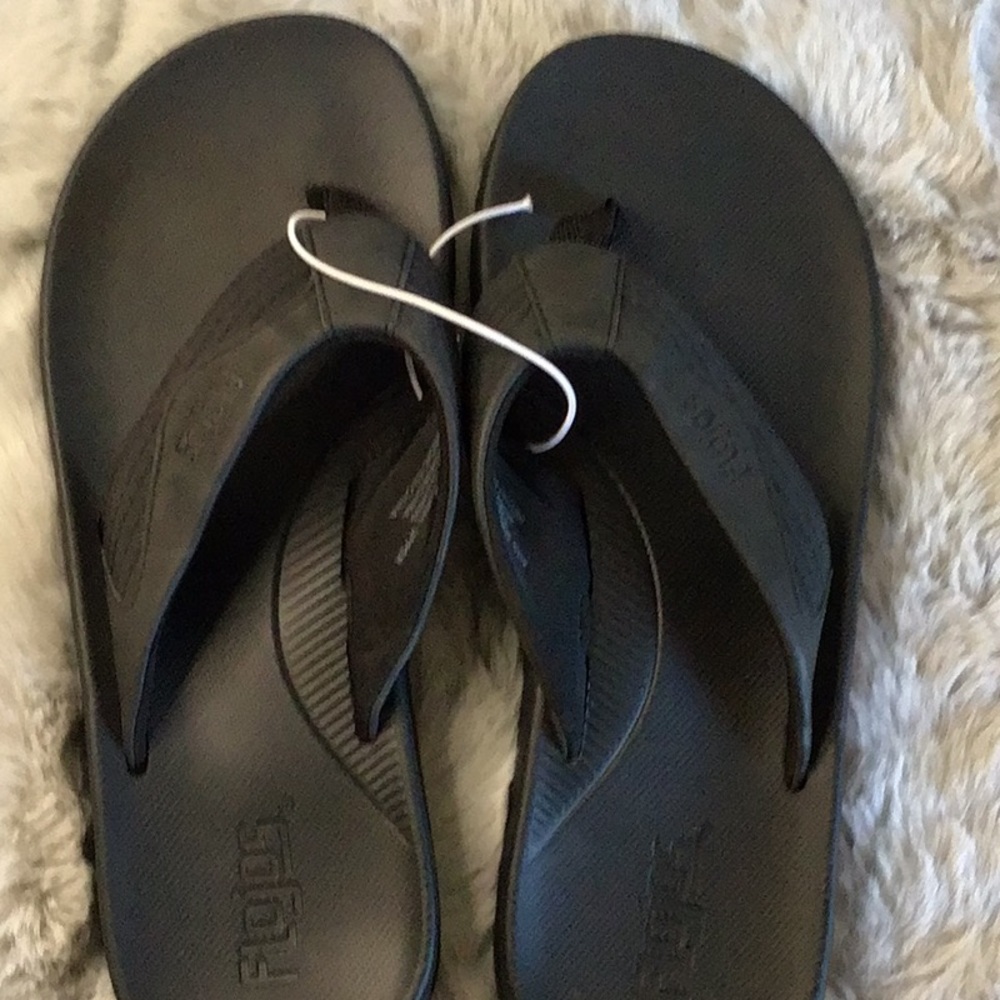 Black Flip Flops